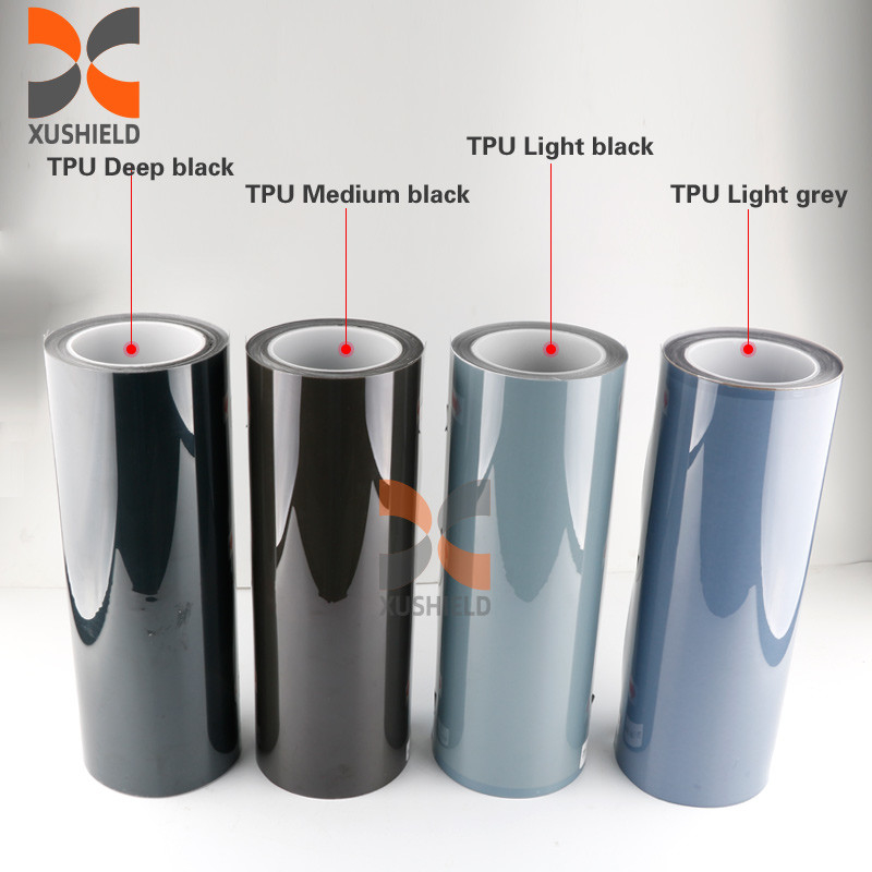 Smoky Black PPF 7.5mil Self-Healing TPU Headlight Tint Film Anti Small Scratches Protect TPU Car Lamp Tint Film