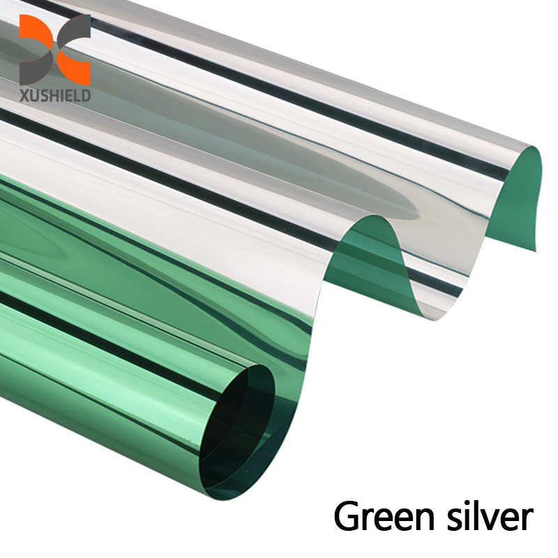 Self Adhesive Building Glass Film Residential Window Tinting Building Window Insulation Solar Film One Way Black Tint