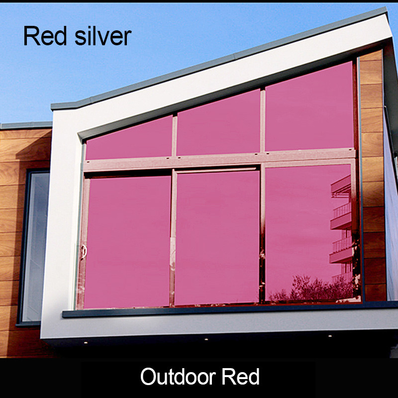 Self Adhesive Building Glass Film Residential Window Tinting Building Window Insulation Solar Film One Way Black Tint
