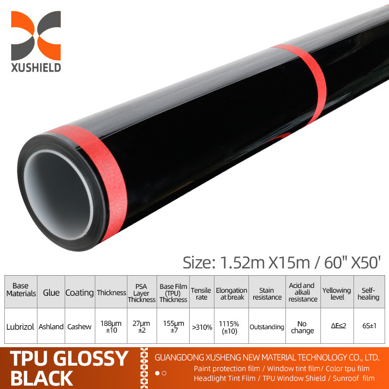 XUSHIELD Manufacturer Wholesale Clear Car Film Self-adhesive Anti-Scratch Self-Healing TPU PPF Paint Protection Film