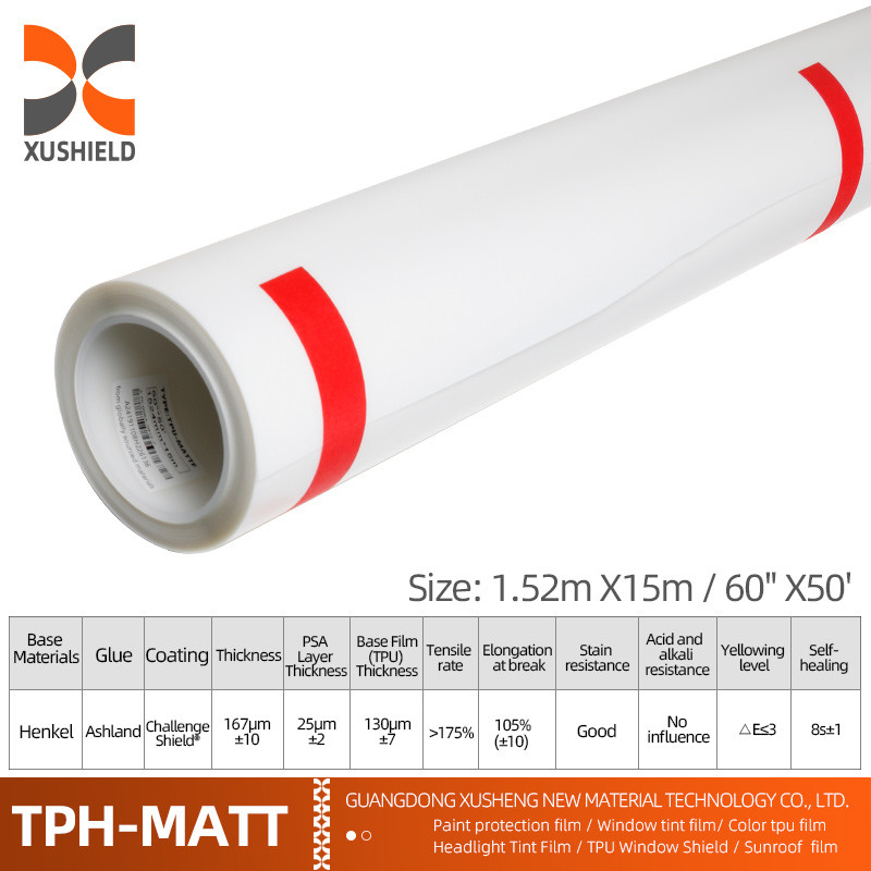XUSHIELD PPF Film Anti Scratch Self Healing PPF TPH Gloss Clear Car Body PPF Paint Protection Film for Cars