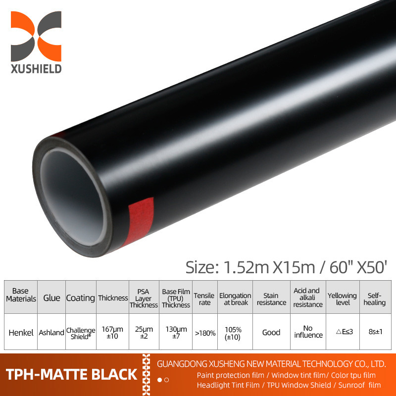 XUSHIELD PPF Film Anti Scratch Self Healing PPF TPH Gloss Clear Car Body PPF Paint Protection Film for Cars