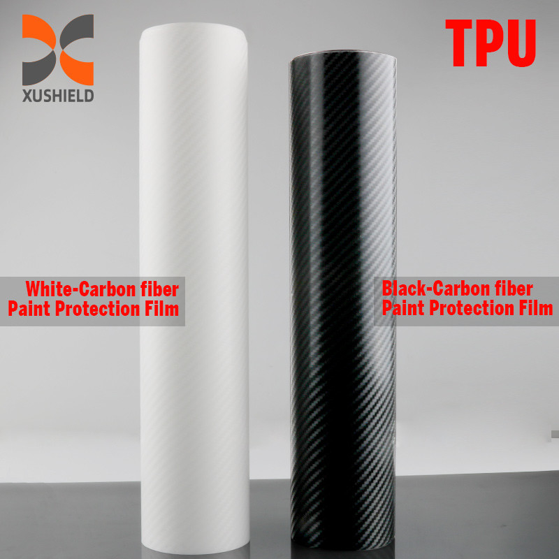 TPU Carbon Fiber Bright Color Ppf Film Anti Scratch Self Healing Car Paint Protection Film