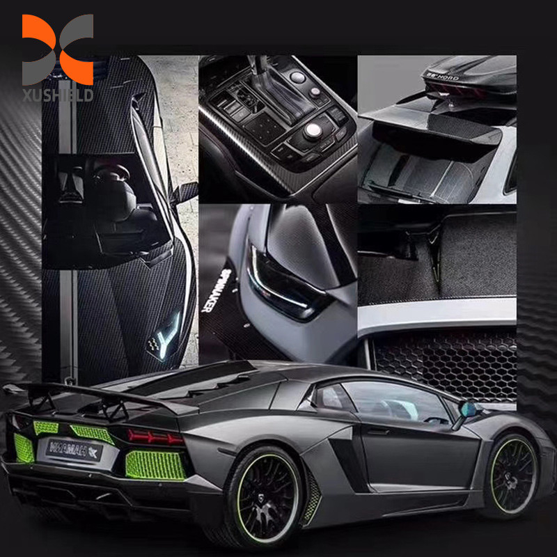 TPU Carbon Fiber Bright Color Ppf Film Anti Scratch Self Healing Car Paint Protection Film