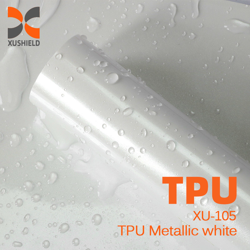 TPU Metallic white TPU colored PPF Film Self healing Grey Wrap Paint Protection Film