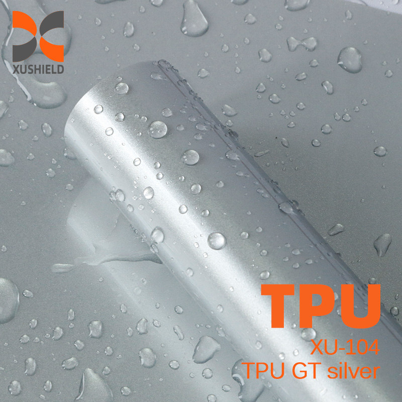 TPU GT silver 1.52*17m Super Glossy Car wrap Anti-Scratch Self-Healing Transparent Paint TPU PPF Protection Film Roll Car Protective Film