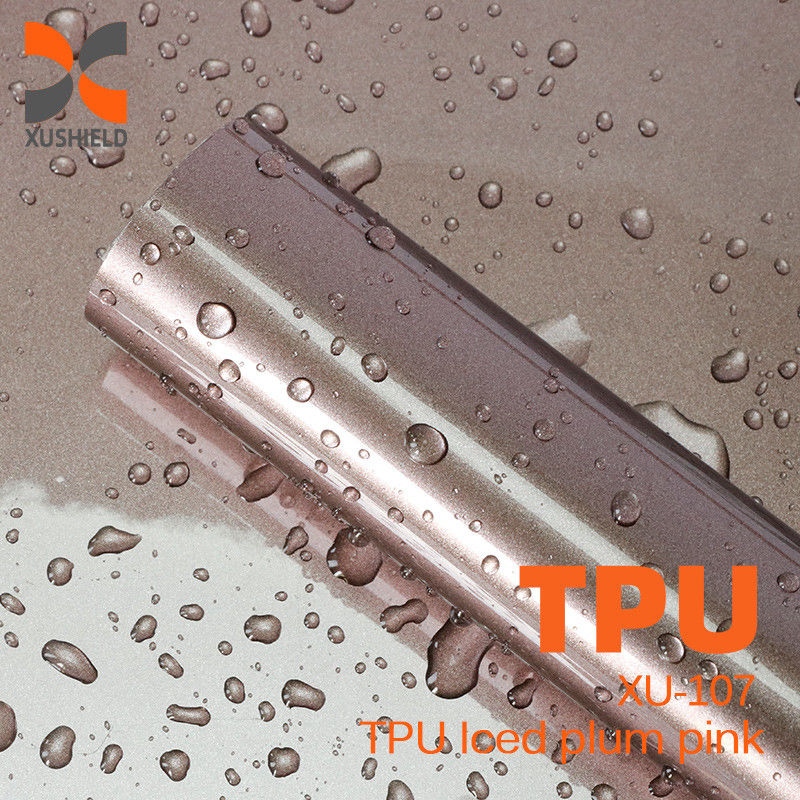 TPU Iced Plum Pink  PPF 5 Years Warranty Anti-yellow Self Healing 1.52*17m TPU Car Paint Protection Film