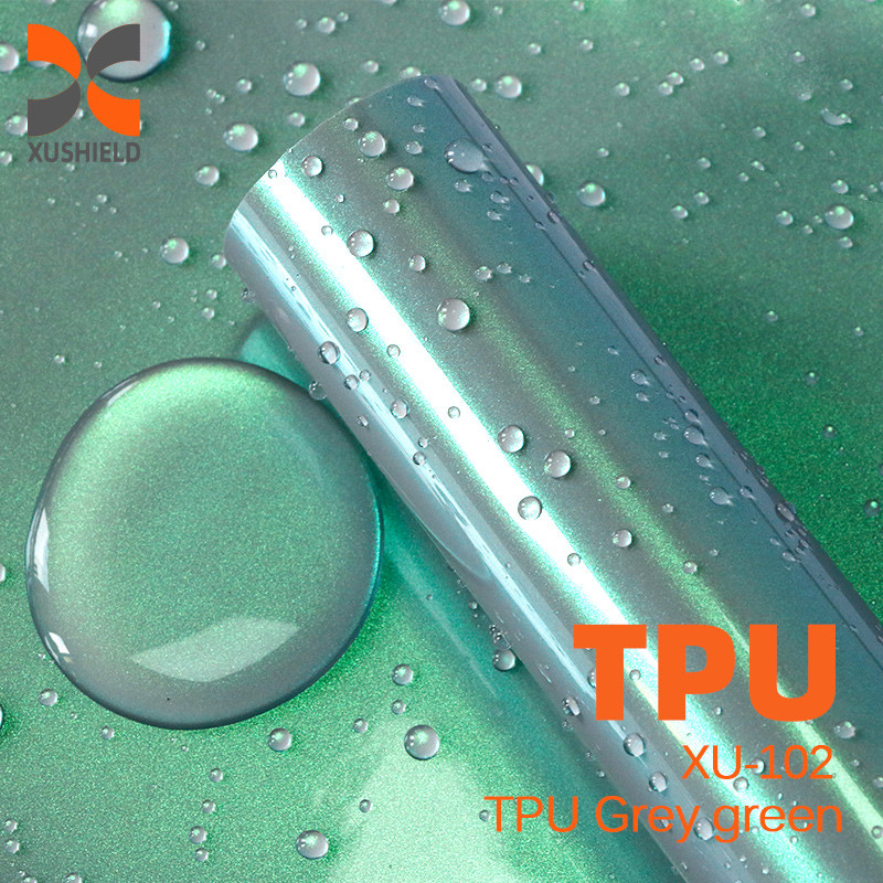 TPU Grey green High Quality TPU PPF Film Anti Scratch self healing PPF TPH Gloss Clear Car Body PPF Paint Protection Film for Car paint