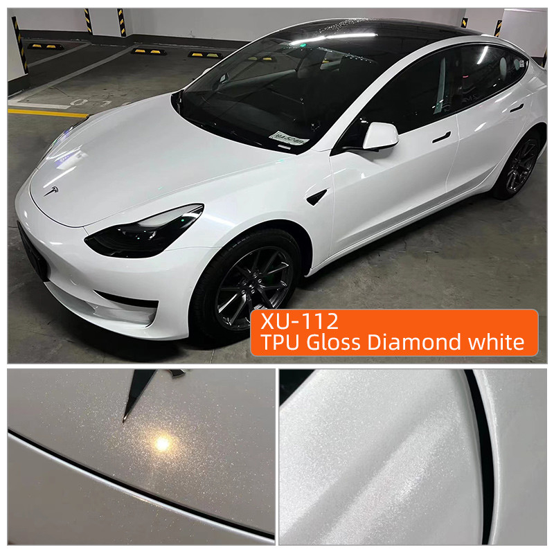 TPU Gloss Diamond white PPF Film Ultimate Plus Transparent Car Protective Film Matte Black TPU Paint Protection Film Stealth Car Wrap