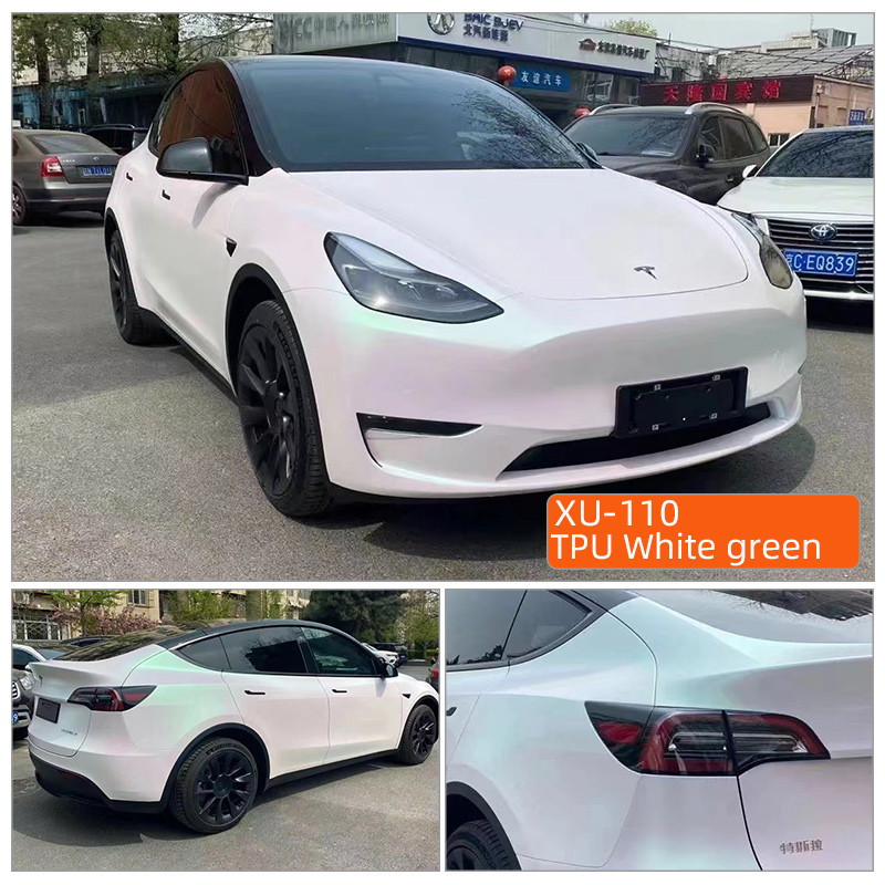 TPU White green 1.52m*15m green orange grey heat self-healing tpu PPF color change ppf auto anti scratch car paint surface protection film