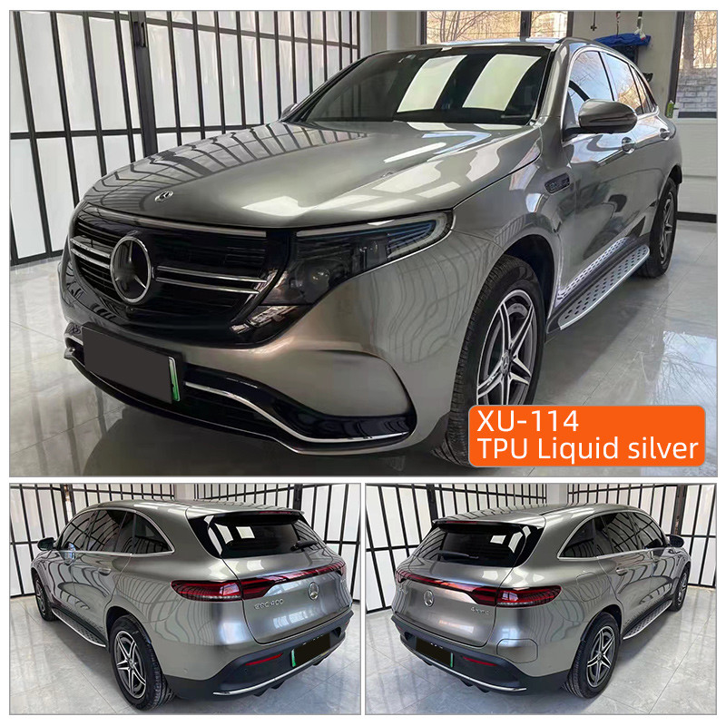 TPU Liquid Silver Ppf Film 7.5Mil 6.5 Mil Anti Scratch Heat Repair Clear Nano Ceramic Paint Protection Film TPH TPU Ppf For Car