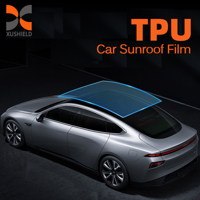 99% Heat Rejection UV Blocking Light Blue Car Sunroof Window Film TPU Panoramic Skylight Protection Film