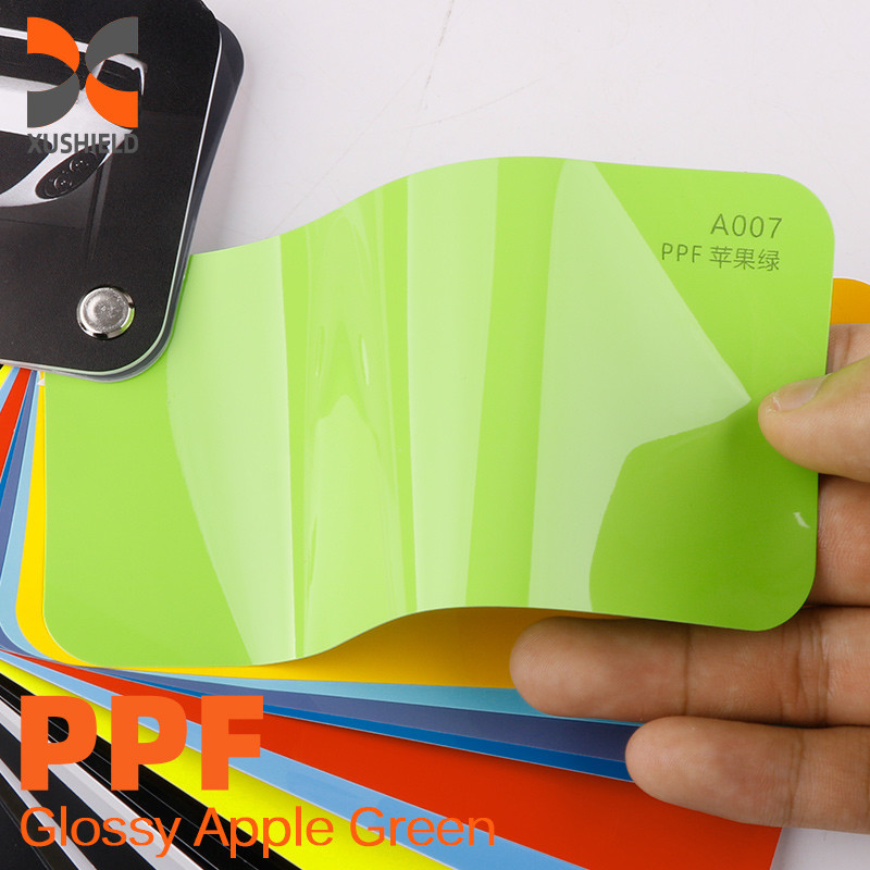 High Quality Car film 1.52*1.7m Vinyl Roll bright Glossy Sky Blue Self Repairing Matte Paint Protective Film for Car