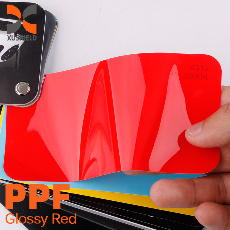 XUSHIELD film factory self healing ppf tpu paint protection film nano coated not yellowing TPU tph PPF Glossy Red