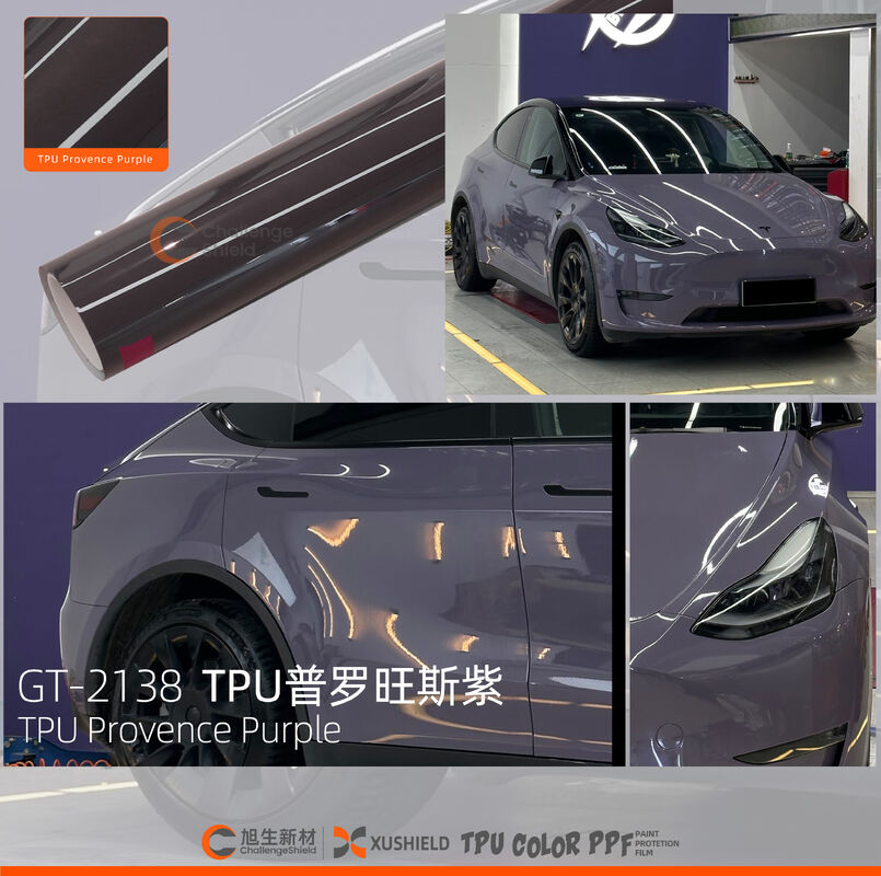 Color TPU Manufacturers Top Quality Good Price Film Color Car Film Sand Proof Car Warp Film Ppf Provence Purple color